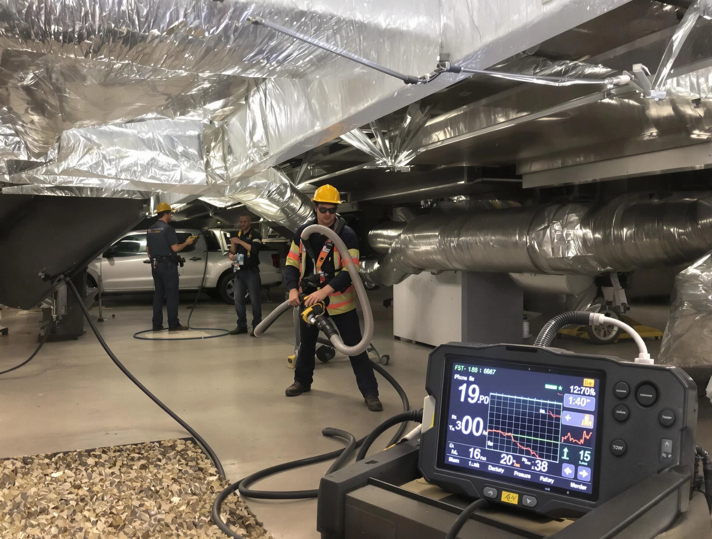 Professional negative pressure duct cleaning by Lone Tree Air Duct Cleaning in Lone Tree
