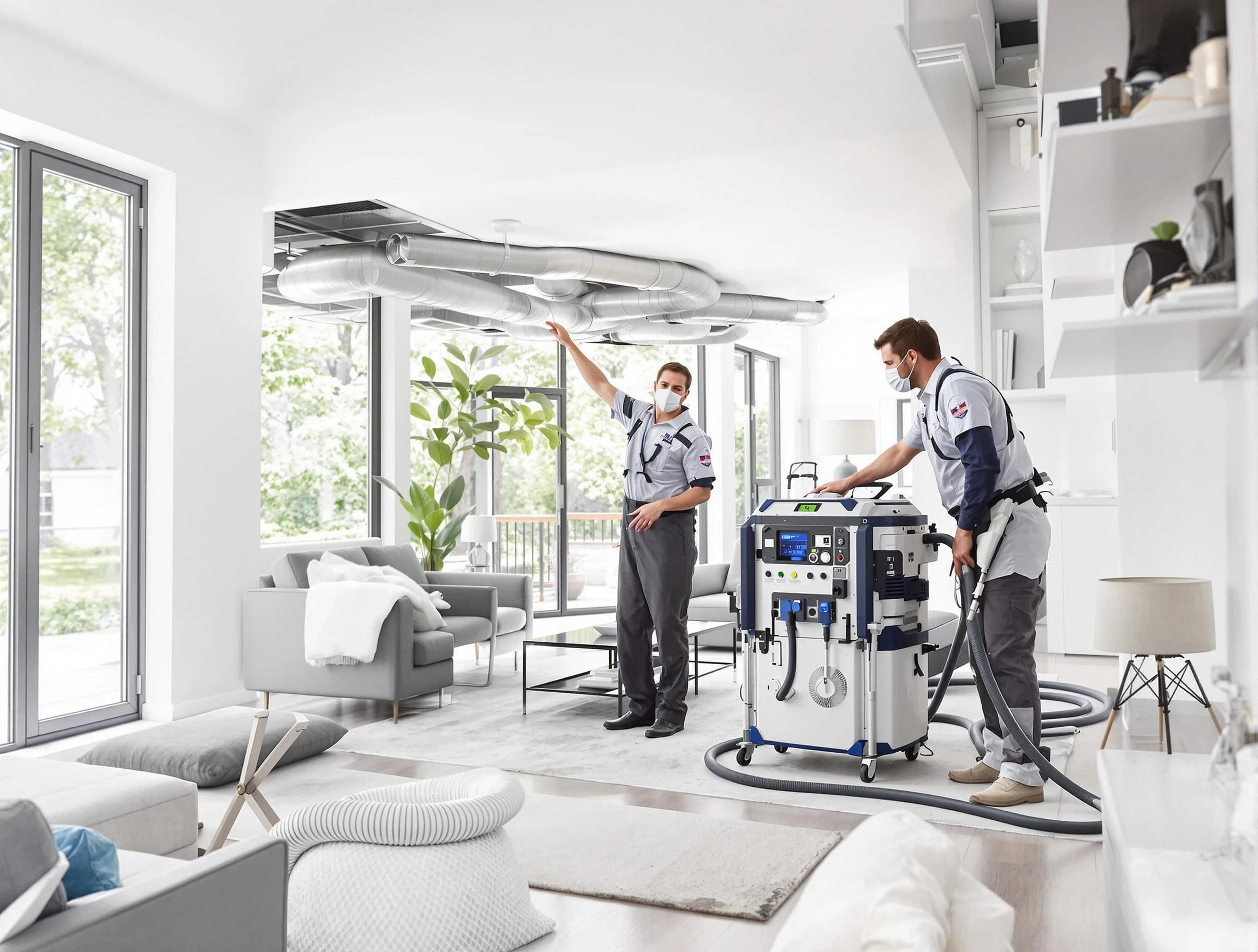 Lone Tree Air Duct Cleaning professional conducting pure air duct cleaning with state-of-the-art equipment in Lone Tree