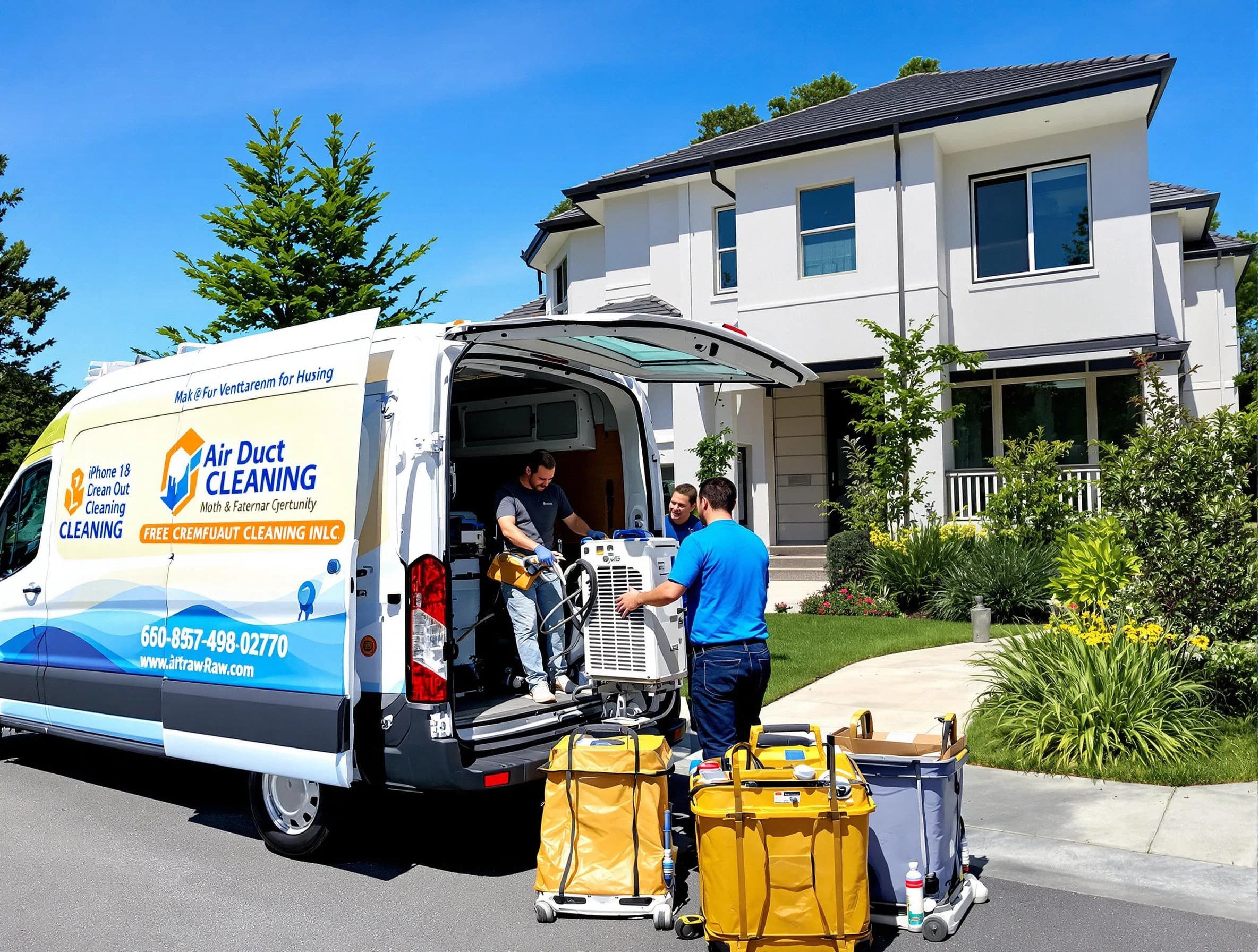 Lone Tree Air Duct Cleaning technician performing professional air duct cleaning in Lone Tree