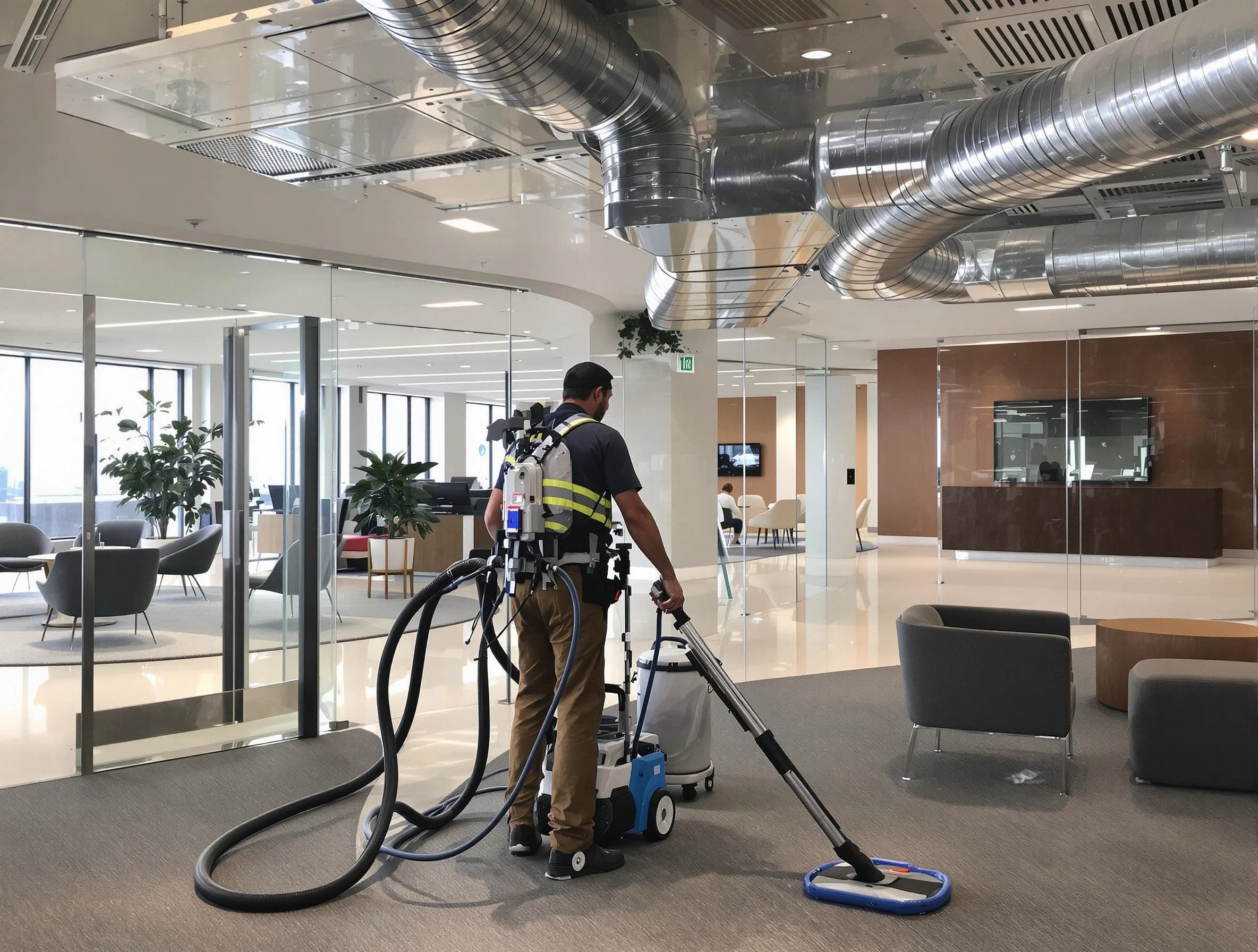 Commercial duct cleaning service by Lone Tree Air Duct Cleaning in Lone Tree