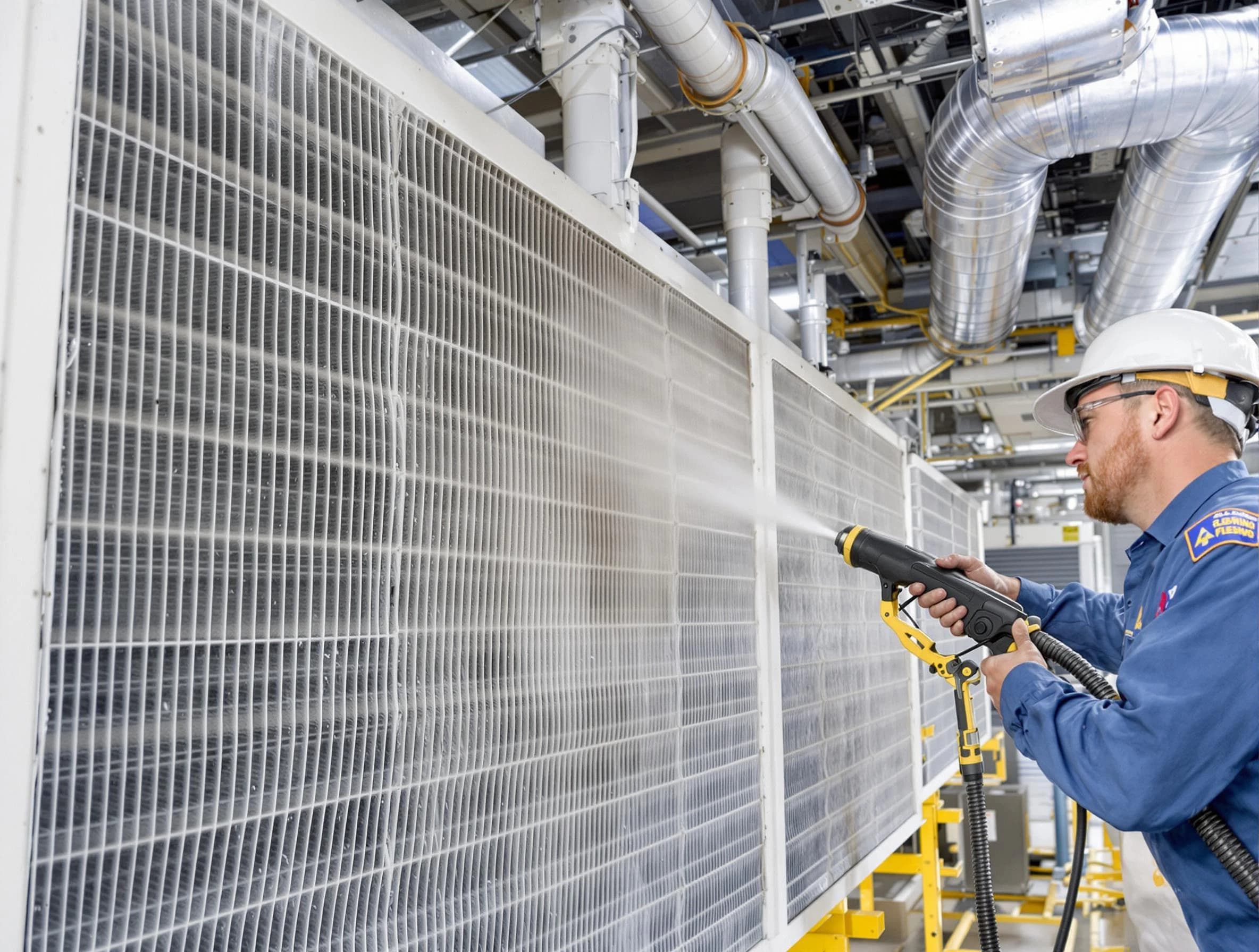 Professional commercial coil cleaning by Lone Tree Air Duct Cleaning in Lone Tree