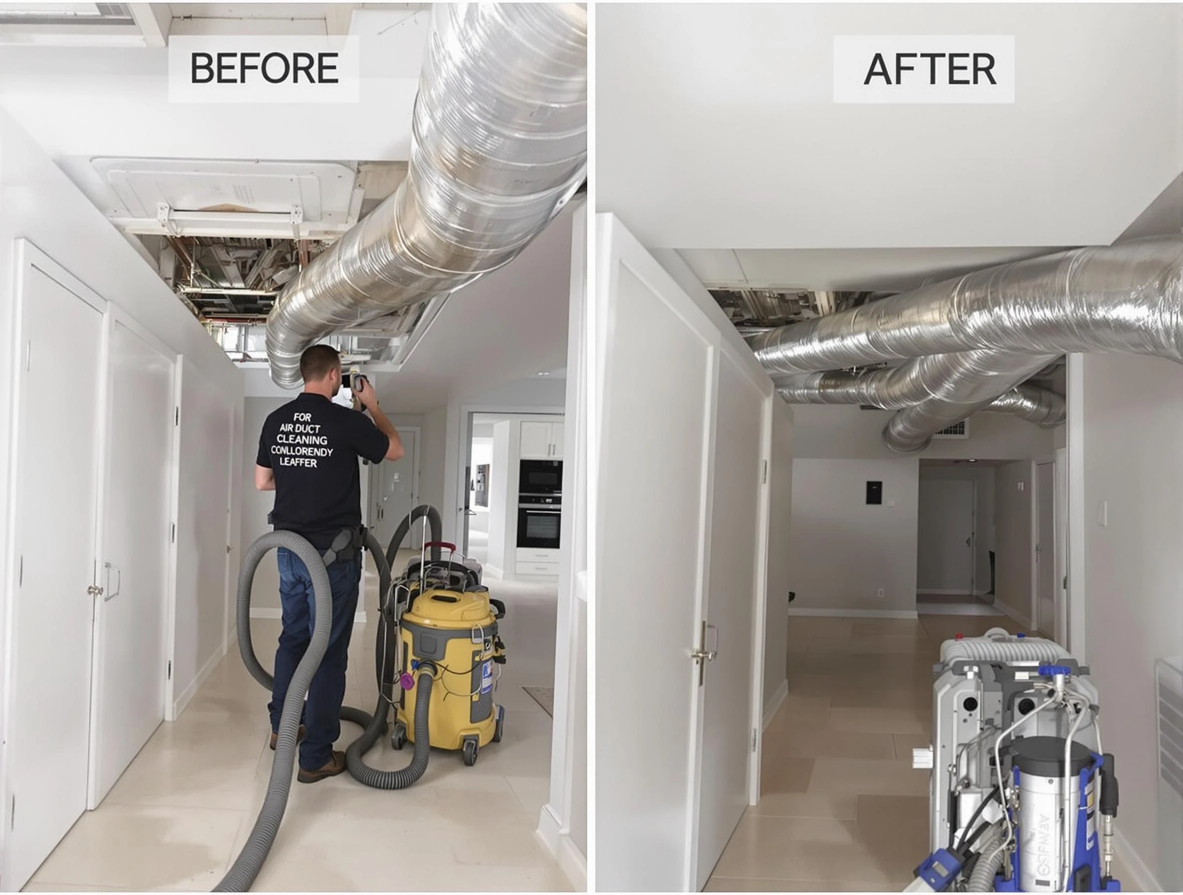 Lone Tree Air Duct Cleaning professional performing thorough air duct cleaning in Lone Tree
